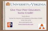 Give Your Peer Educators  Some Credit!