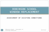 ROBINSON SCHOOL WINDOW REPLACEMENT