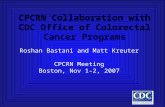 CPCRN Collaboration with CDC Office of Colorectal Cancer Programs