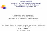 Contracts and conflicts:  a neo-institutionalist perspective