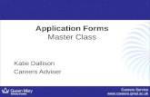 Application Forms Master Class