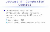 Lecture 5: Congestion Control
