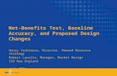 Net-Benefits Test, Baseline Accuracy, and Proposed Design Changes