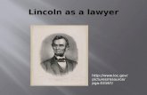 Lincoln as a lawyer