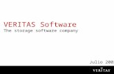 VERITAS  Software The storage software company