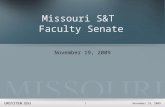 Missouri S&T  Faculty Senate