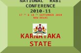 NATIONAL  RABI CONFERENCE 2010-11 17  TH   & 18  TH  SEPTEMBER 2010 NEW DELHI KARNATAKA STATE
