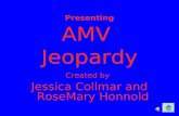 Presenting AMV  Jeopardy Created by Jessica Collmar and RoseMary Honnold
