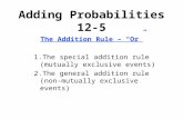 Adding Probabilities 12-5