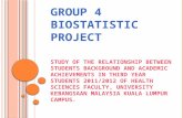 GROUP 4 BIOSTATISTIC PROJECT