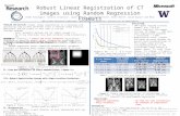 Robust Linear Registration of CT images using Random Regression Forests