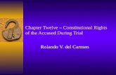Chapter Twelve – Constitutional Rights of the Accused During Trial