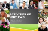 Activities of Unit two