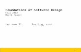 Foundations of Software Design Fall 2002 Marti Hearst