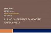 Using Shepard’s &  KeyCite  effectively