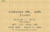 Combined XML, SGML Issues