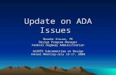 Update on ADA Issues