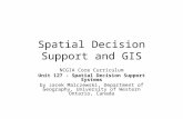 Spatial Decision Support and GIS