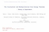 The Fluctuation and NonEquilibrium Free Energy Theorems - Theory & Experiment.