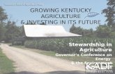 Growing Kentucky Agriculture & Investing in Its Future
