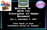 Welcome to  HKIN 115 Principles of Human Movement