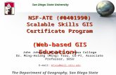 NSF-ATE (#0401990) Scalable Skills GIS Certificate Program (Web-based GIS Education)