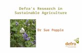 Defra’s Research in Sustainable Agriculture