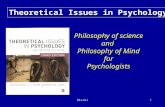 Theoretical Issues in  Psychology