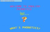 Class 1: Phonetics and Phonology