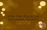 UTSA Pre-Physician Assistant Society