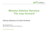Money Advice Service The way forward