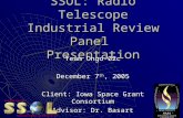 SSOL: Radio Telescope Industrial Review Panel  Presentation