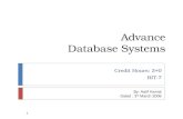 Advance Database  Systems