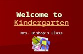 Welcome to  Kindergarten
