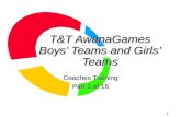 T&T AwanaGames Boys’ Teams and Girls’ Teams