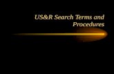 US&R Search Terms and Procedures