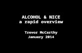 ALCOHOL & NICE a rapid overview
