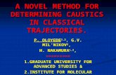 A NOVEL METHOD FOR DETERMINING CAUSTICS IN CLASSICAL TRAJECTORIES.