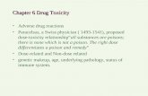 Chapter 6 Drug Toxicity