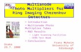 Multianode Photo Multipliers for  Ring Imaging Cherenkov Detectors