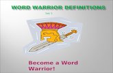Word Warrior definitions