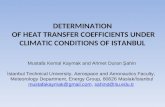 DETERMINATION OF HEAT TRANSFER COEFFICIENTs UNDER CLIMATIC CONDITIONS OF ISTANBUL