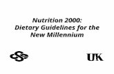 Nutrition 2000: Dietary Guidelines for the New Millennium