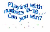 Playing with numbers 0-10... Can you win?