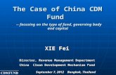 The Case of China CDM Fund