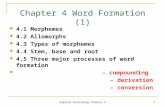 Chapter 4 Word Formation (1)