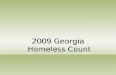 2009 Georgia  Homeless Count