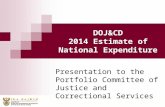 DOJ&CD 2014 Estimate of National Expenditure