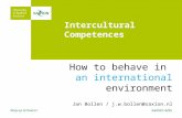 Intercultural Competences
