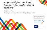 Appraisal for teachers:  Support for professional leaders